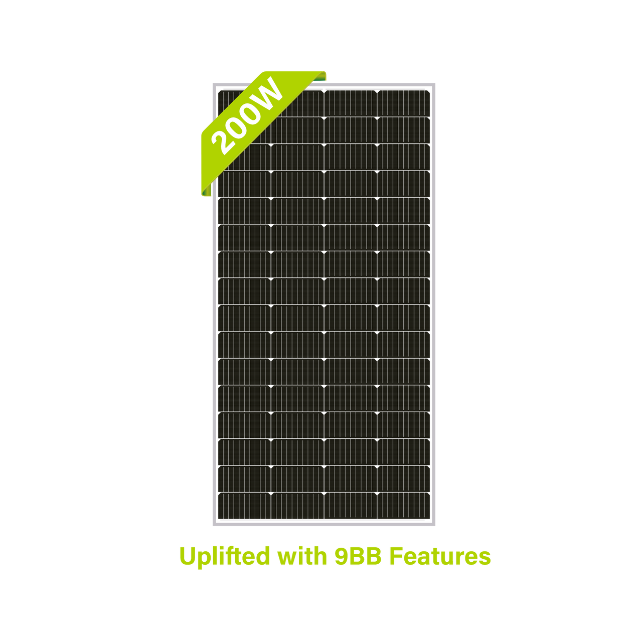 200 Watt 12v 9BB High Efficiency Solar Panel