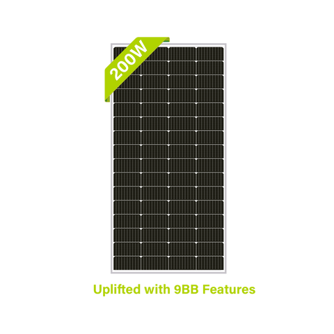 200 Watt 12v 9BB High Efficiency Solar Panel