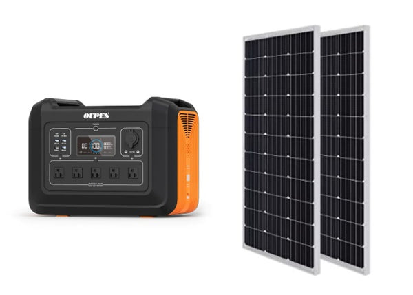 solar generator for RV with solar panels
